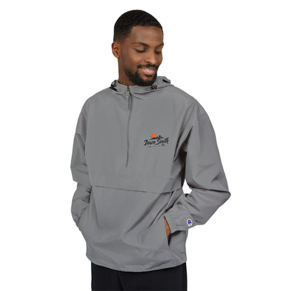 Down South Co. Packable Champion Anorak Jacket —  Embroidered Hooded Windbreaker