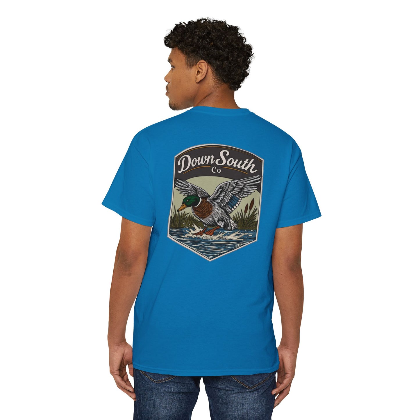 Duck Hunting Pocket Tee — "Down South Co" Graphic Pocket T-Shirt