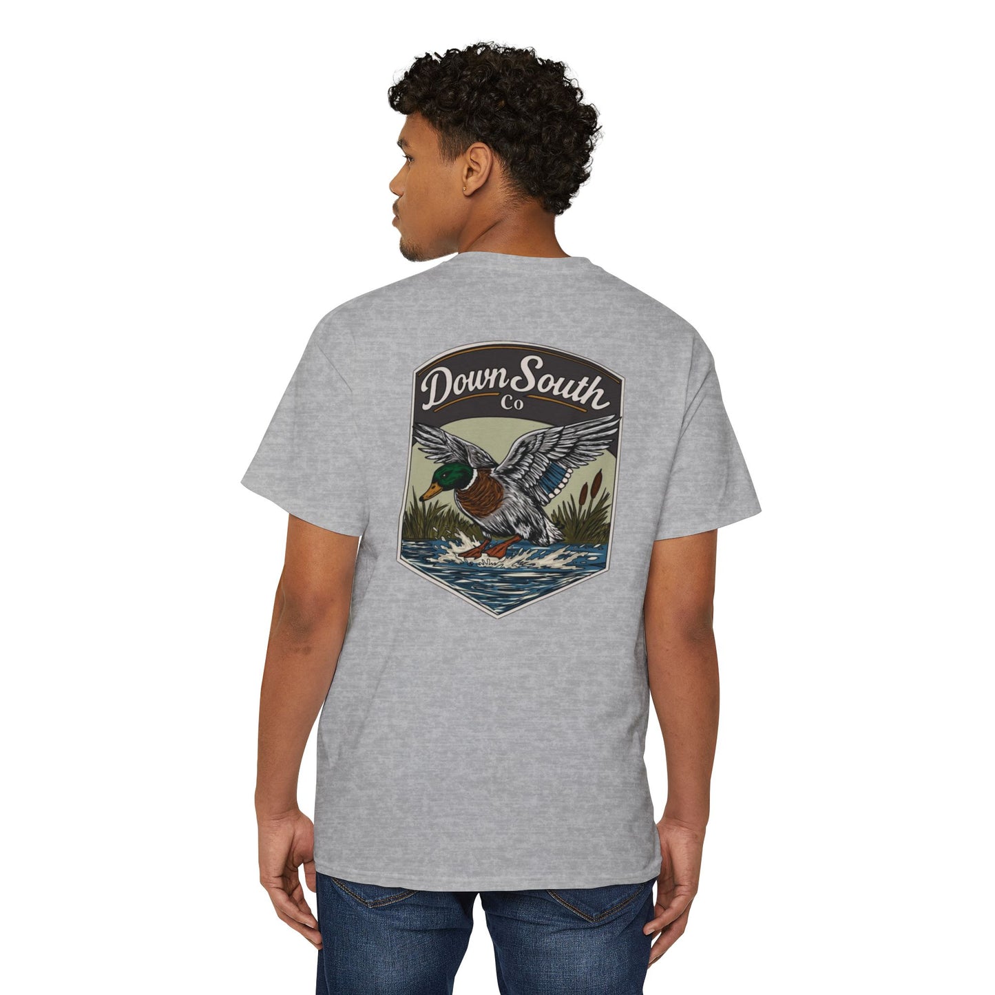 Duck Hunting Pocket Tee — "Down South Co" Graphic Pocket T-Shirt