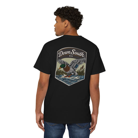 Duck Hunting Pocket Tee — "Down South Co" Graphic Pocket T-Shirt
