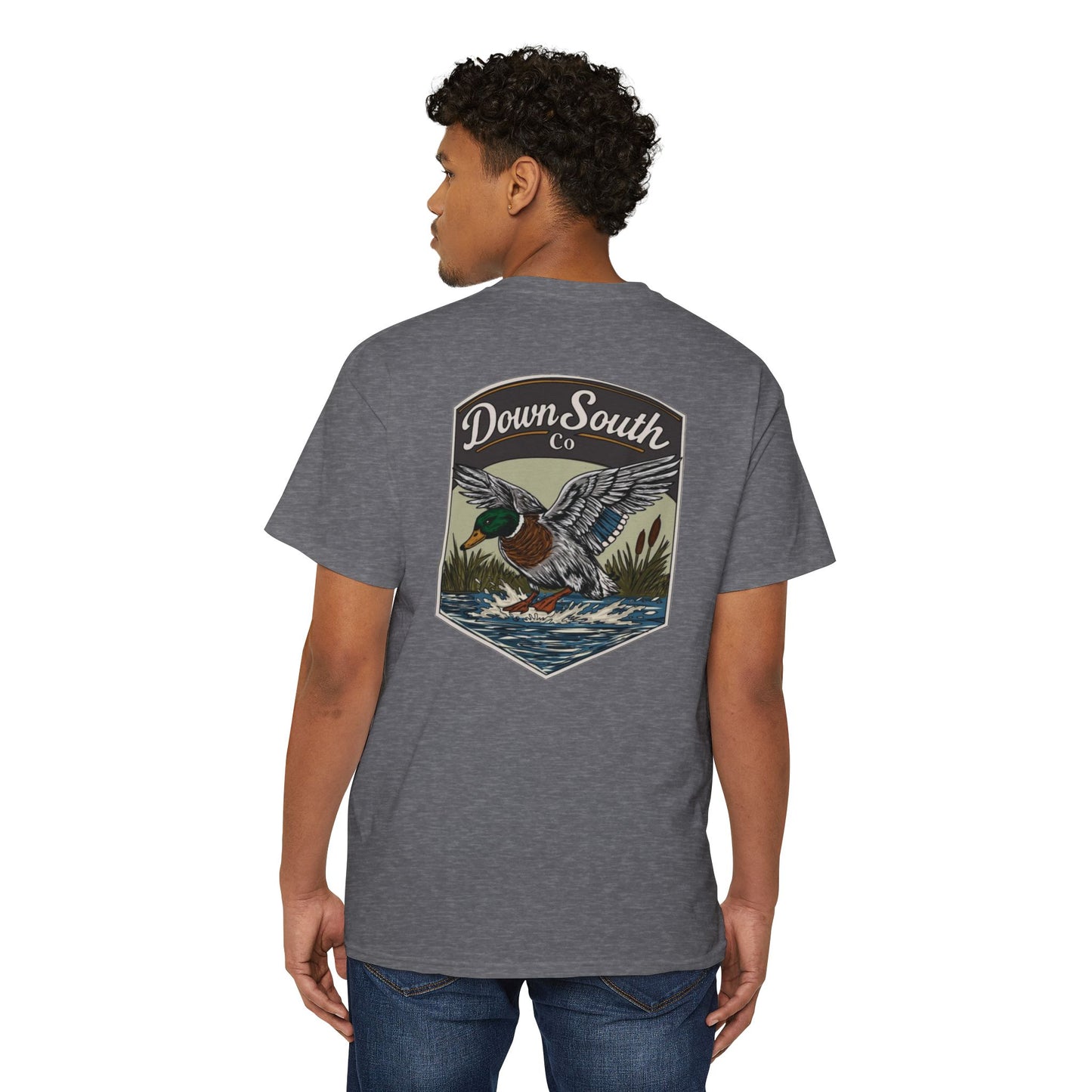Duck Hunting Pocket Tee — "Down South Co" Graphic Pocket T-Shirt