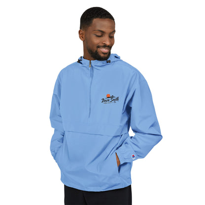 Down South Co. Packable Champion Anorak Jacket —  Embroidered Hooded Windbreaker