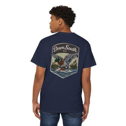 Duck Hunting Pocket Tee — "Down South Co" Graphic Pocket T-Shirt